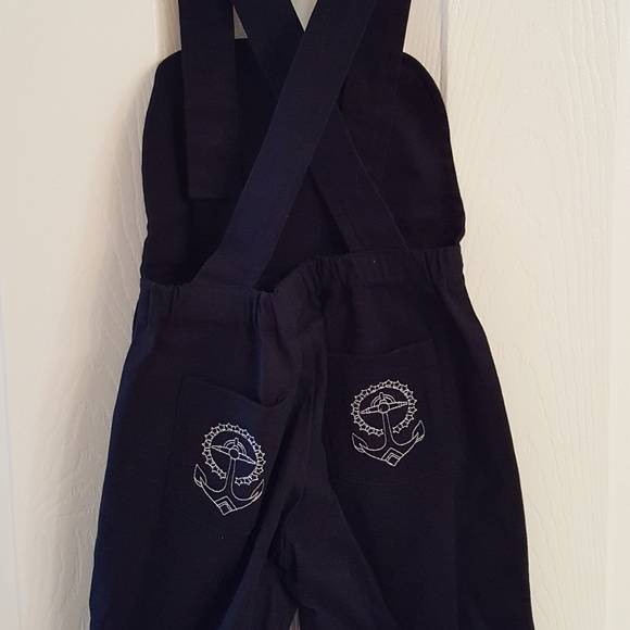 Kid OVERALLS Tattoo Anchor NWT Sourpuss - Picture 2 of 2